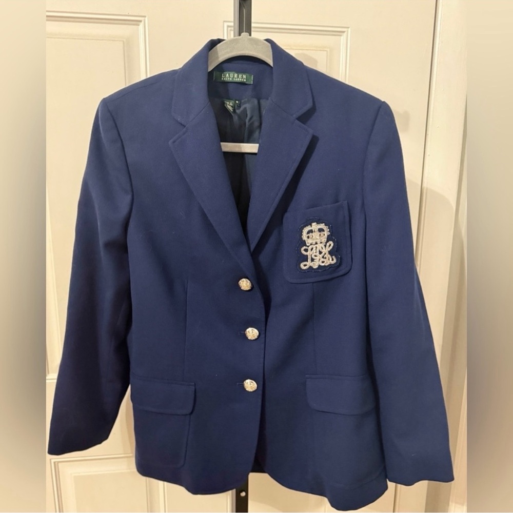 Ralph Lauren Blue Blazer with Crest